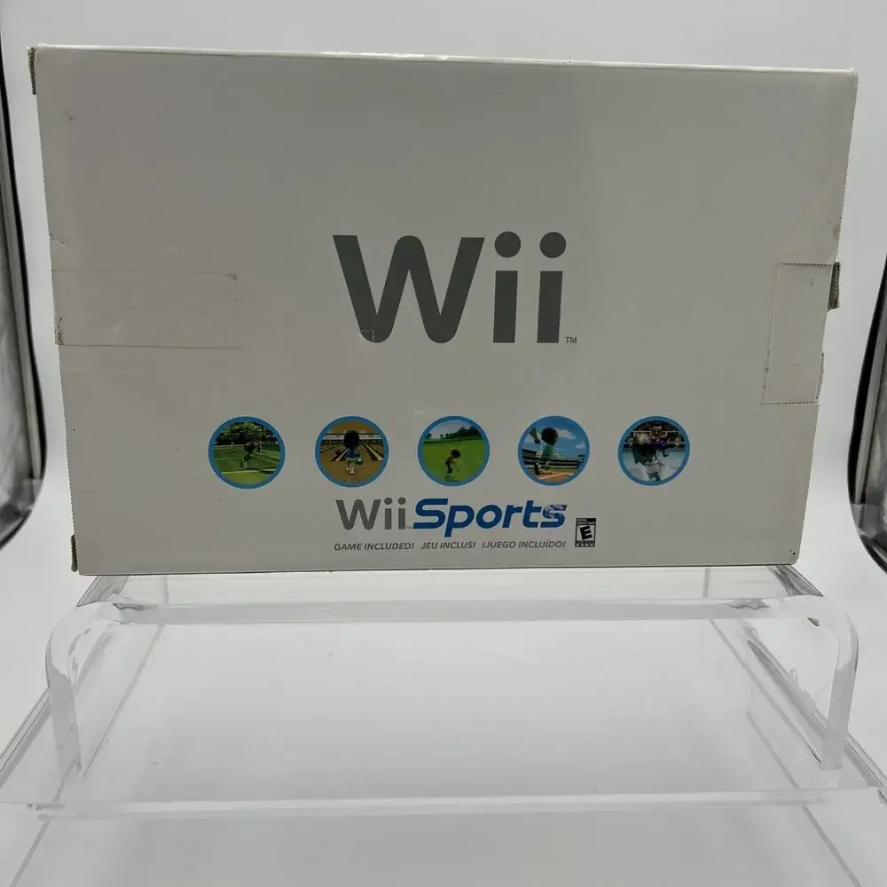 White Nintendo Wii Console Wii Sports- Complete In Box CIB - Matching Serial #'s